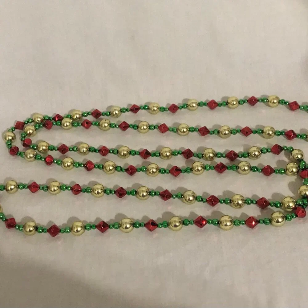 Christmas Beaded Tree Garland